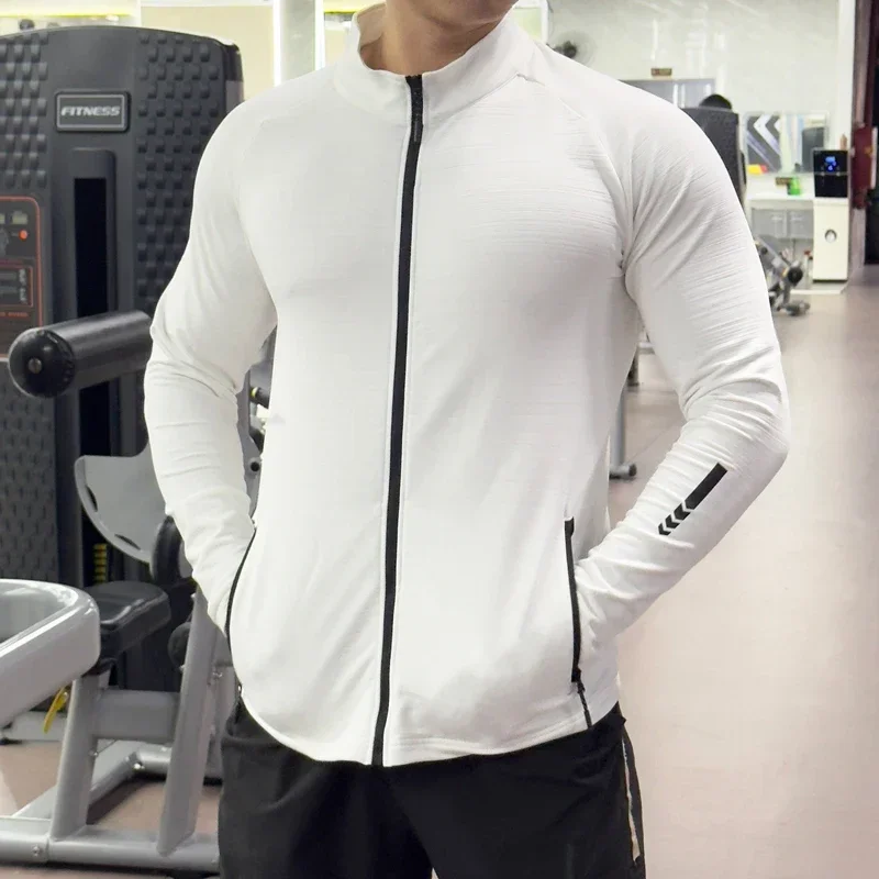 Outdoor Sport Jacket Men - Męskie rajstopy na siłownię kurtka do