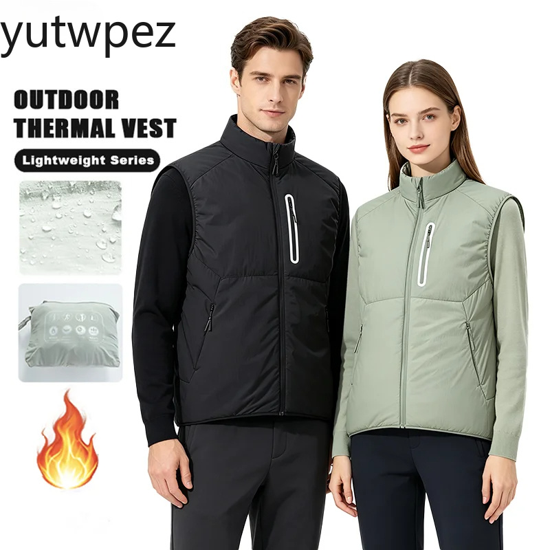 Outdoor Sport Jacket Brand - Unisexowa ciepła bawełniana kamizelka, lekka, wodoodporna,