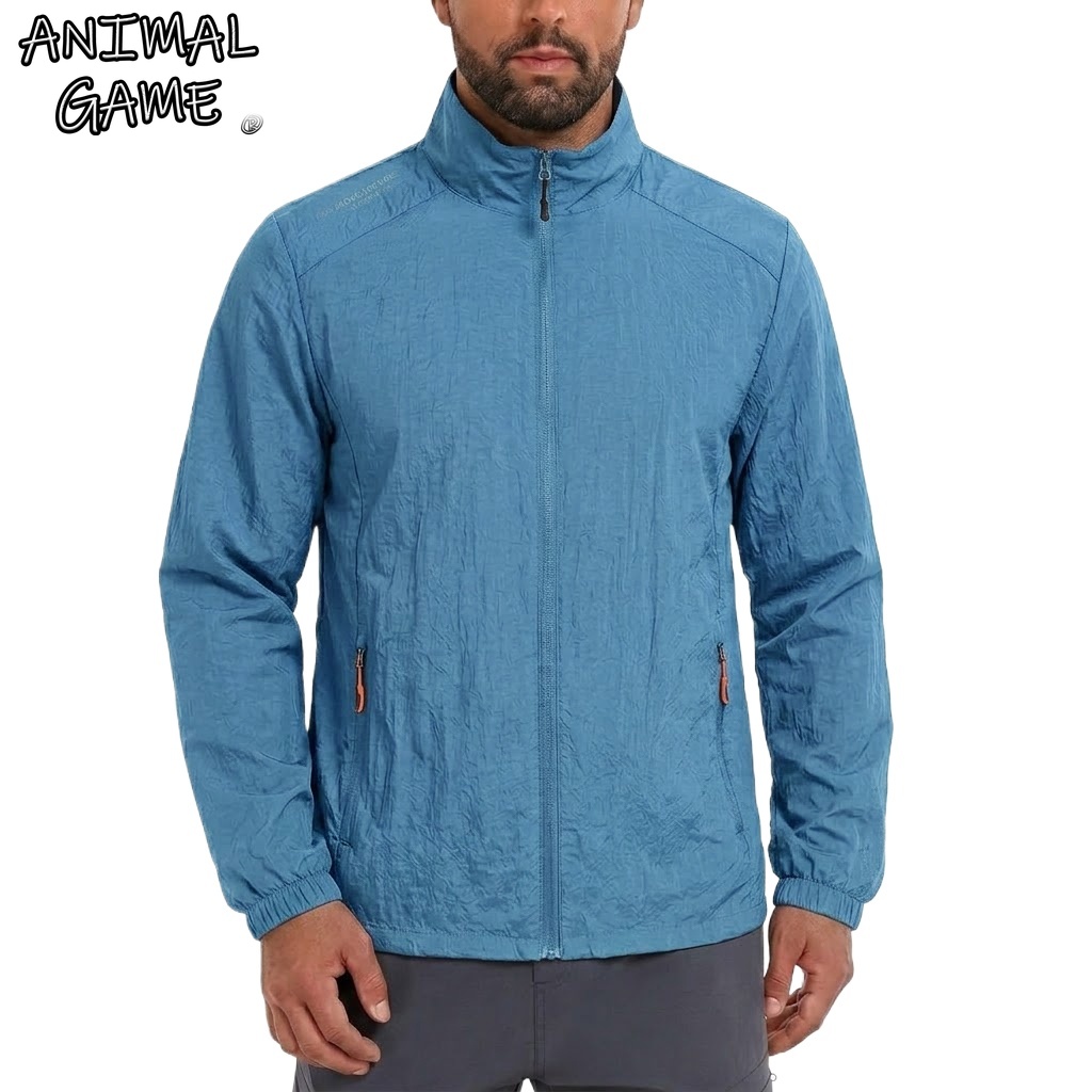 Outdoor Sport Jacket Men - Męskie kurtki przeciwsłoneczne UPF50+ oddychające, sportowe,