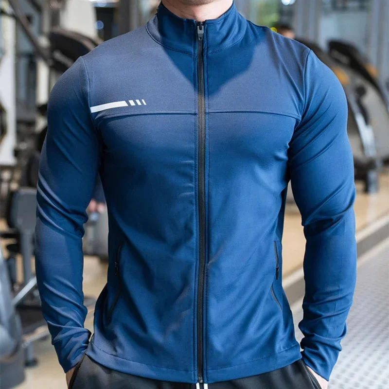 Outdoor Sport Jacket Men - Męskie koszulki fitness na siłownię topy
