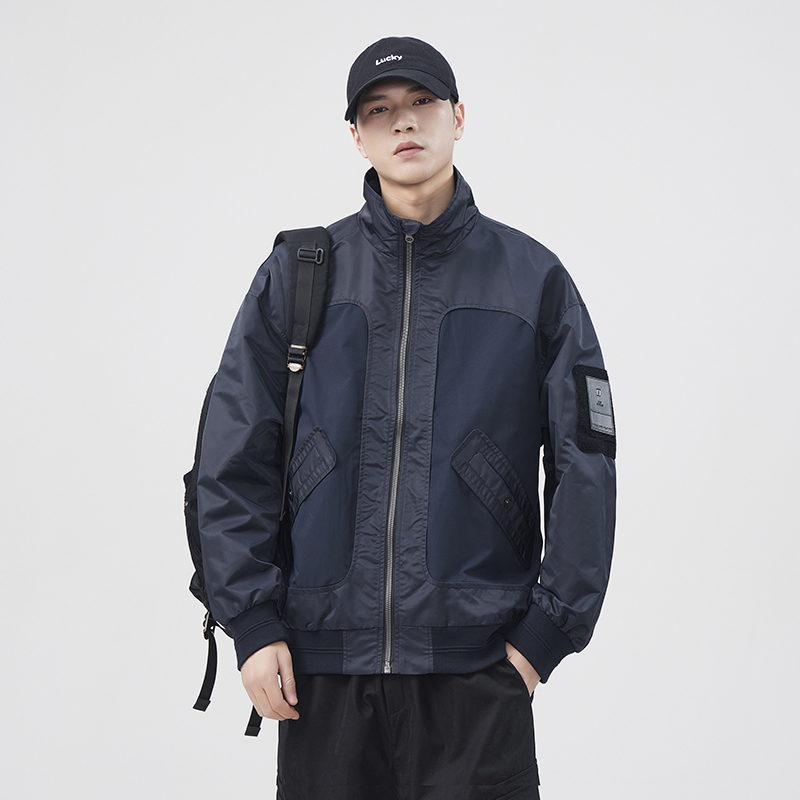Outdoor Sport Jacket Brand - Modna markowa kurtka casualowa męska Splice