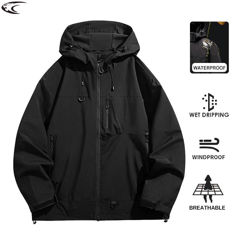 Outdoor Sport Jacket Men - LNGXO Unisex Wodoodporna Wiatroodporna Kurtka Sportowa