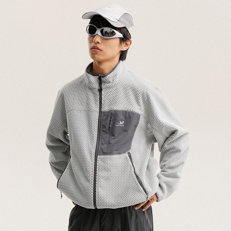 Kurtka polarowa z falistymi pa – Outdoor Sport Jacket Men recenzja i cena