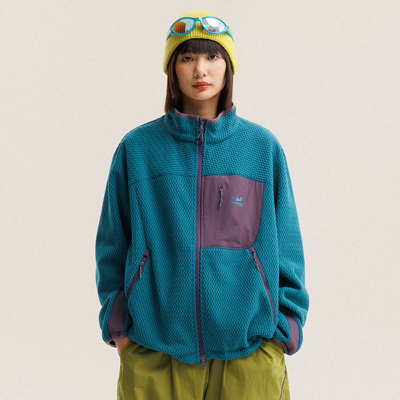 Kurtka polarowa z falistymi pa – Outdoor Sport Jacket Men recenzja i cena
