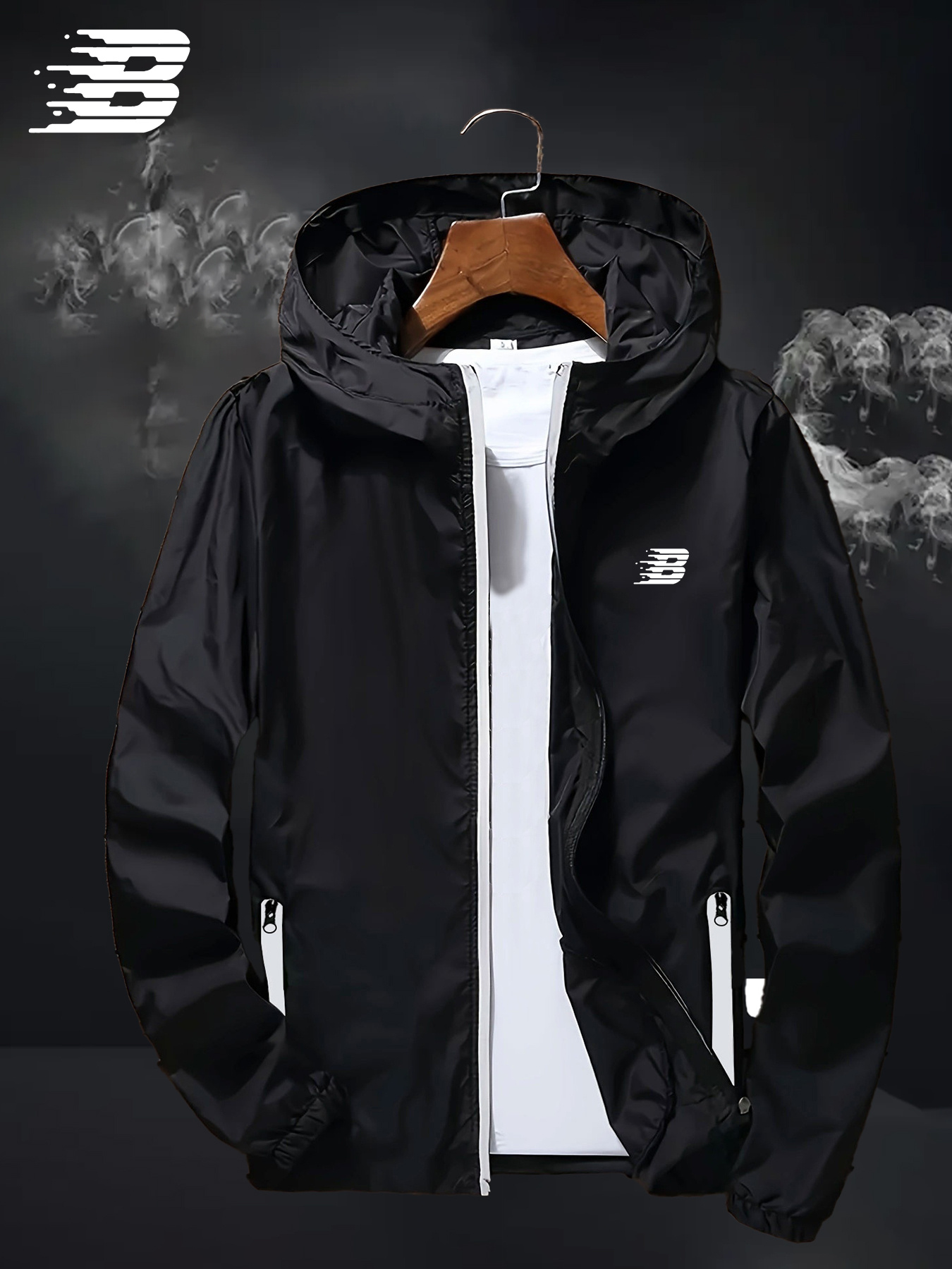 Męska kurtka wiatrówka z kaptu – Outdoor Sport Jacket Men recenzja i cena